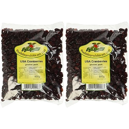 Howa Cranberries Moosbeeren (1 x 500 g) (Packung mit 2) von Howa
