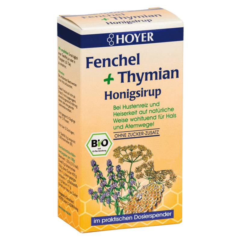 Bio Fenchel + Thymian Honigsirup von Hoyer