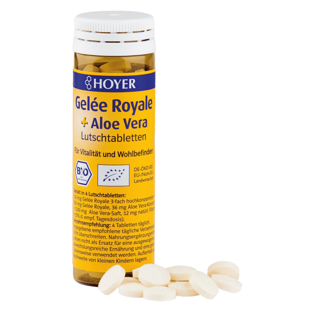 Bio Gelèe Royale & Aloe Vera Lutschtabletten von Hoyer