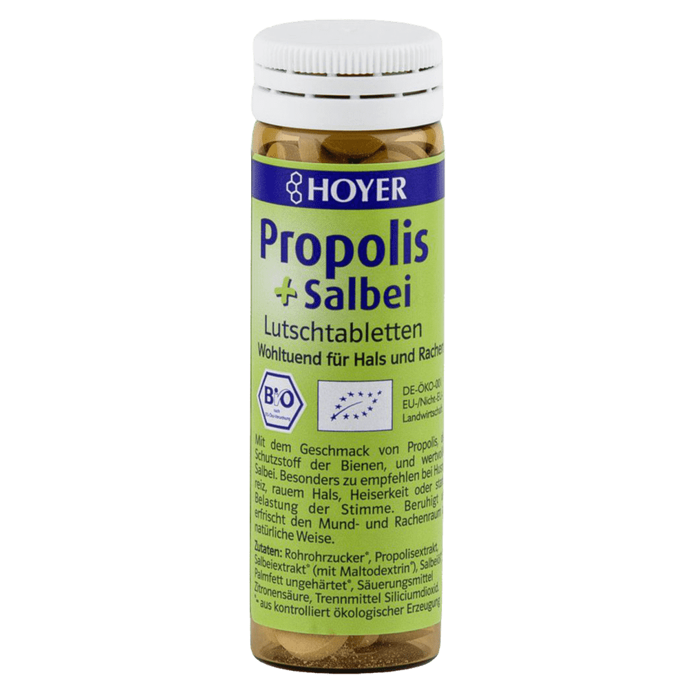 Bio Propolis + Salbei Lutschtabletten 60St von Hoyer