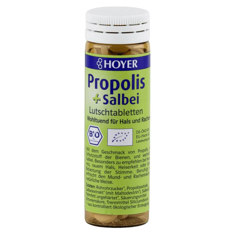 Bio Propolis + Salbei Lutschtabletten 60St von Hoyer