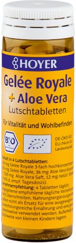 Gelée Royale + Aloe Vera Lutschtabletten 18 x 30 gr Gelée Royale + Aloe Vera Lutschtabletten 18 x 30 gr von Hoyer