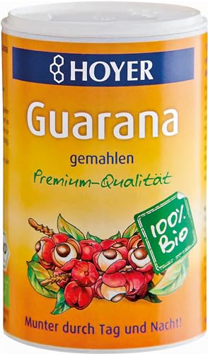 Hoyer Bio Guarana gemahlen Premium-Qualität (2 x 75 gr) von Hoyer