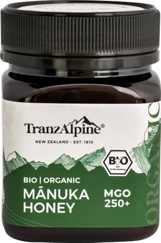 TranzAlpine Bio Manukahonig MGO 250+ 6 x 250 gr von Hoyer