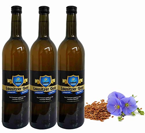 3 x 750 ml Speiseleinöl Leinsamenöl ungefiltert frisch nativ kaltgepresstes Leinöl für gesunde Energie 3 x 750 ml Speiseleinöl Leinsamenöl ungefiltert frisch nativ kaltgepresstes Leinöl für gesunde Energie von Hoyo Technology GmbH