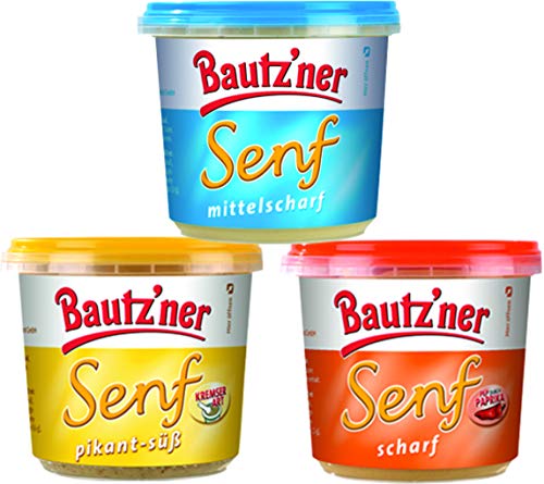 Bautzner Feinschmecker Senf 3 X 200 ml mittelscharf, pikant-süß, scharf Bautzner Feinschmecker Senf 3 X 200 ml mittelscharf, pikant-süß, scharf von Hoyo Technology GmbH