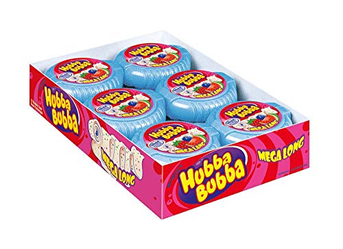Hubba Bubba Kaugummi | Tape Triple Mix | Mega Lange Rolle | 12 Packungen (12 x 56 g) von Hubba Bubba