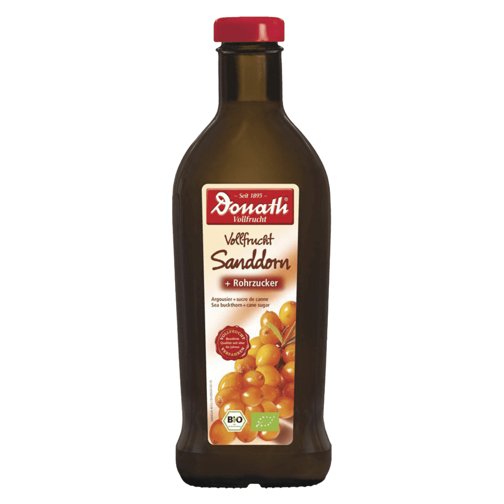 Donath Bio Vollfrucht Sanddorn + Rohrzucker Donath Bio Vollfrucht Sanddorn + Rohrzucker von Hübner