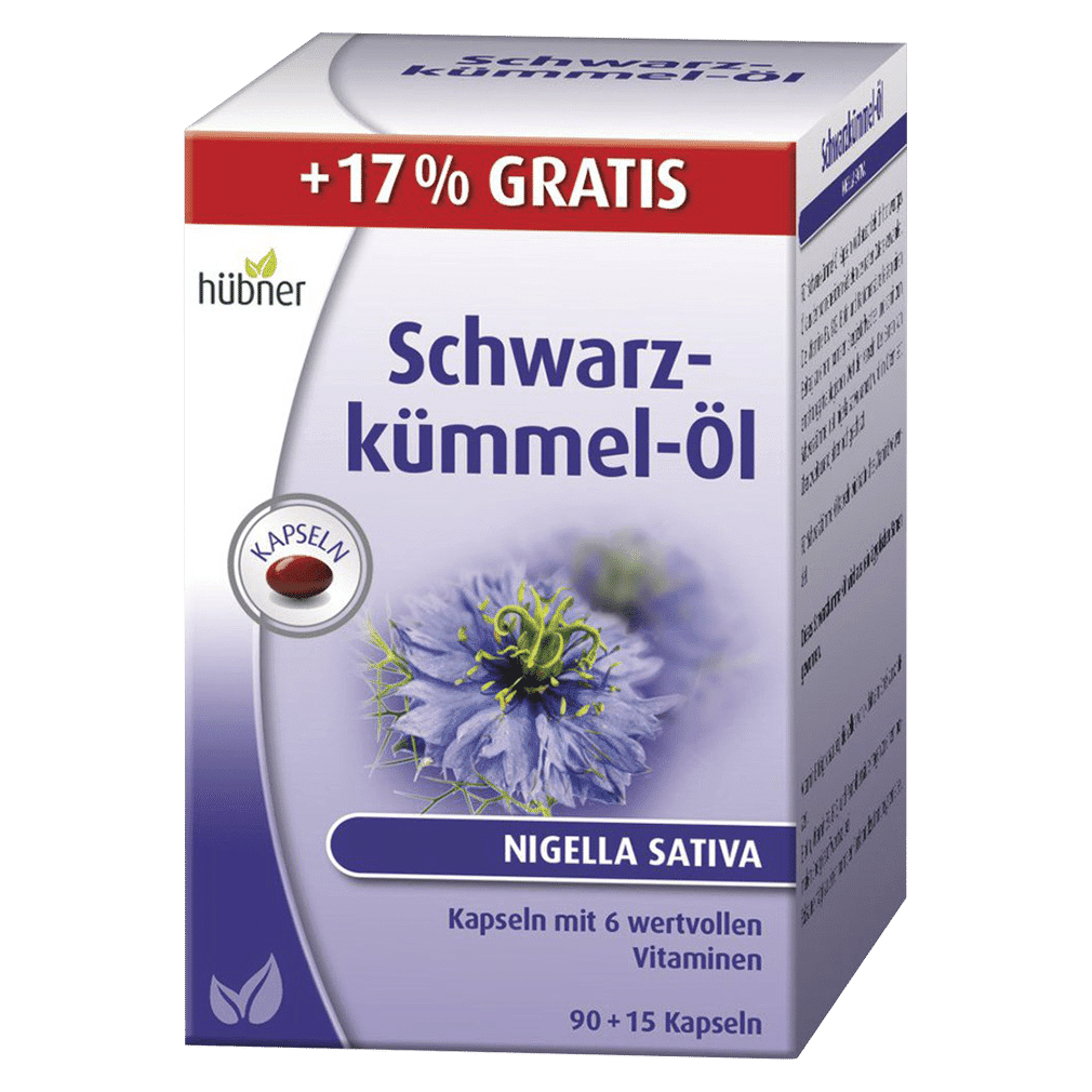 Schwarzkümmel-Öl Kapseln Schwarzkümmel-Öl Kapseln von Hübner