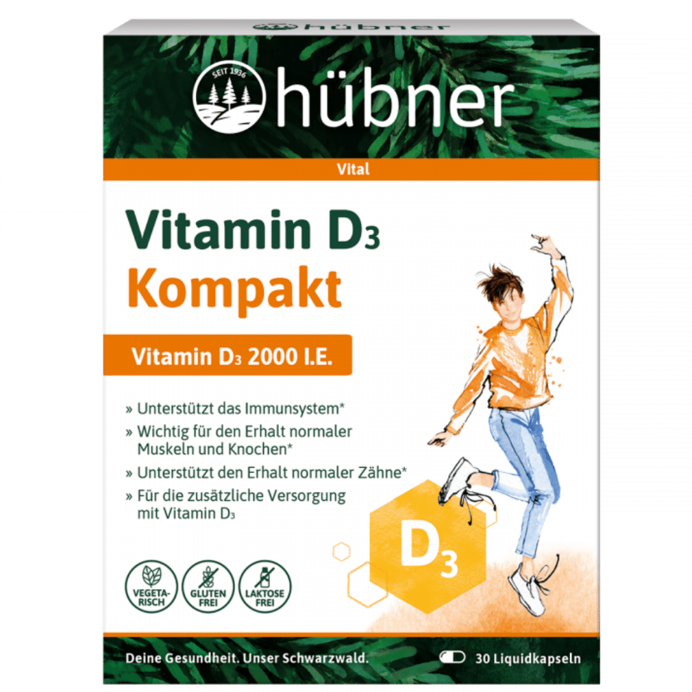 Vitamin D3 Kompakt Kapseln Vitamin D3 Kompakt Kapseln von Hübner