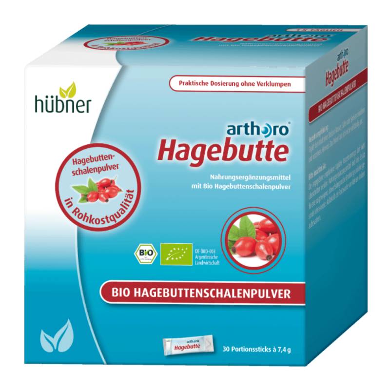 arthoro Hagebutte BIO Portionssticks von Hübner