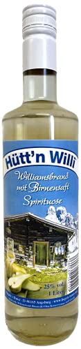 "Hütt´n Willi" Williams Birne Brand 25% vol Acl fürs Après Ski daheim 1 Liter von Hütt'n Willi