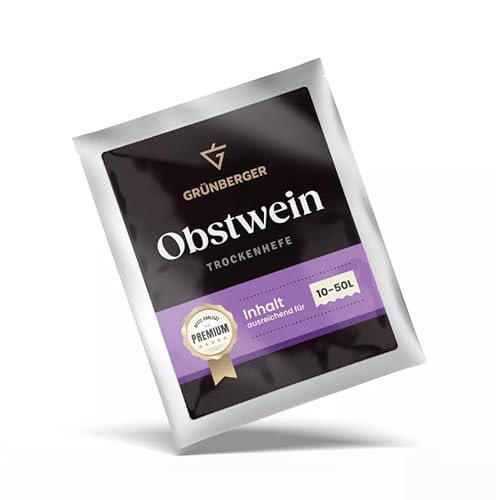 Grünberger Obstwein Trockenhefe Weinhhefe für 10-50l Wein Grunberger PREMIUM Grünberger Obstwein Trockenhefe Weinhhefe für 10-50l Wein Grunberger PREMIUM von Hugbert