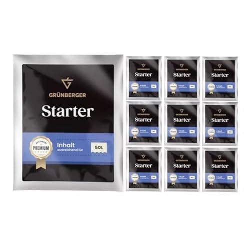 Grünberger STARTER Weinhefe für die Wiederaufnahme der Gärung Trockenhefe Wein - 10 Stück Grünberger STARTER Weinhefe für die Wiederaufnahme der Gärung Trockenhefe Wein - 10 Stück von Hugbert