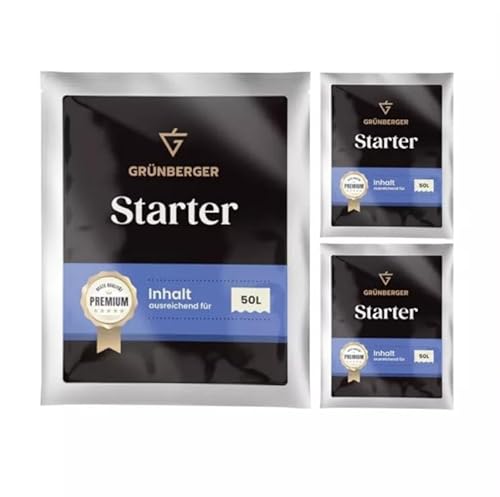 Grünberger STARTER Weinhefe für die Wiederaufnahme der Gärung Trockenhefe Wein (30g, Starter) von Hugbert