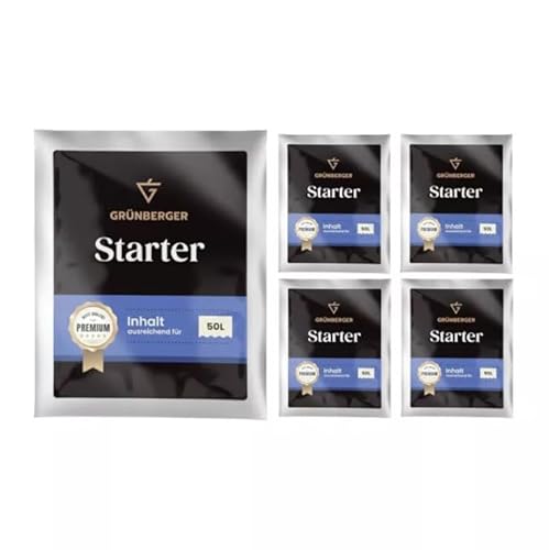 Grünberger STARTER Weinhefe für die Wiederaufnahme der Gärung Trockenhefe Wein - 5 Stück Grünberger STARTER Weinhefe für die Wiederaufnahme der Gärung Trockenhefe Wein - 5 Stück von Hugbert