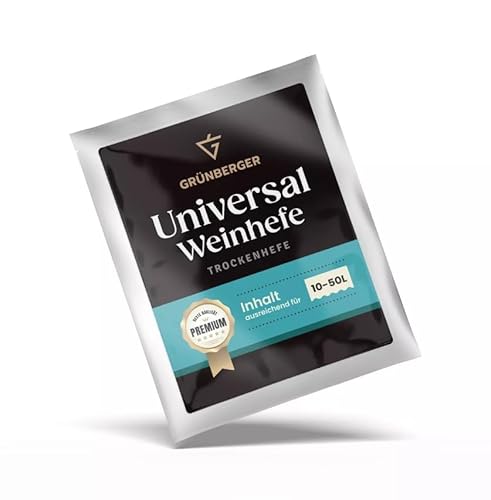 Grünberger Universal Weinhefe Trockenhefe für 10-50l Wein Grunberger PREMIUM Grünberger Universal Weinhefe Trockenhefe für 10-50l Wein Grunberger PREMIUM von Hugbert