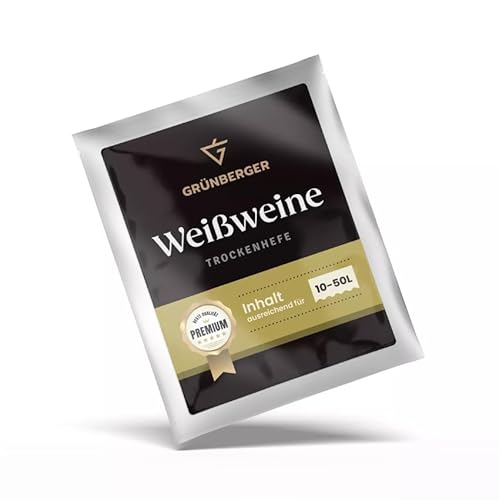 Grünberger Weißweinhefe Trockenhefe für 10-50l Wein Hefe Weißwein PREMIUM Grünberger Weißweinhefe Trockenhefe für 10-50l Wein Hefe Weißwein PREMIUM von Hugbert