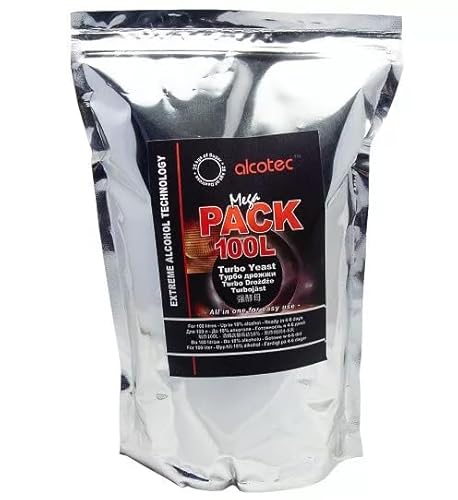 Hugbert Alcotec Turbohefe Mega Pack - Vodka Alkohol Gärhefe Hefe Schnaps Brennhefe - GIGA PACK 1800g - bis zu 500L Hugbert Alcotec Turbohefe Mega Pack - Vodka Alkohol Gärhefe Hefe Schnaps Brennhefe - GIGA PACK 1800g - bis zu 500L von Hugbert
