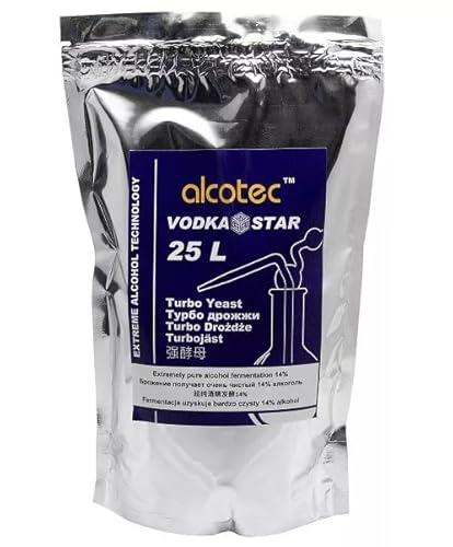 Hugbert Alcotec Vodka Star Turbohefe - Alkohol Gärhefe - Hefe Brennhefe 14% GIGA PACK 660g - bis zu 250L Hugbert Alcotec Vodka Star Turbohefe - Alkohol Gärhefe - Hefe Brennhefe 14% GIGA PACK 660g - bis zu 250L von Hugbert