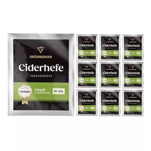Hugbert Grünberger Apfelwein - Cider Trockenhefe - Weinhefe für 10-50 Liter Alkohol Hugbert Grünberger Apfelwein - Cider Trockenhefe - Weinhefe für 10-50 Liter Alkohol von Hugbert