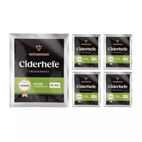 Hugbert Grünberger Apfelwein - Cider Trockenhefe - Weinhefe für 10-50 Liter Alkohol Hugbert Grünberger Apfelwein - Cider Trockenhefe - Weinhefe für 10-50 Liter Alkohol von Hugbert
