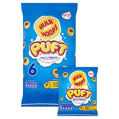 Hula Hoops Puft Salt & Vinegar 15g x 6 per pack von Hula Hoops