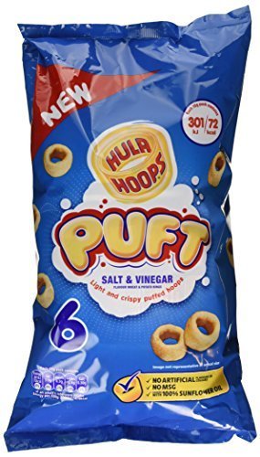 Hula Hoops Puft Salt & Vinegar 6 x 15g by Hula Hoops von Hula Hoops