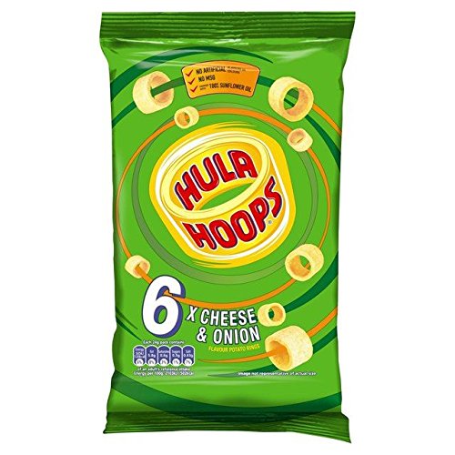 Hula Hoops Cheese & Onion 24g x 6 per pack von Hula