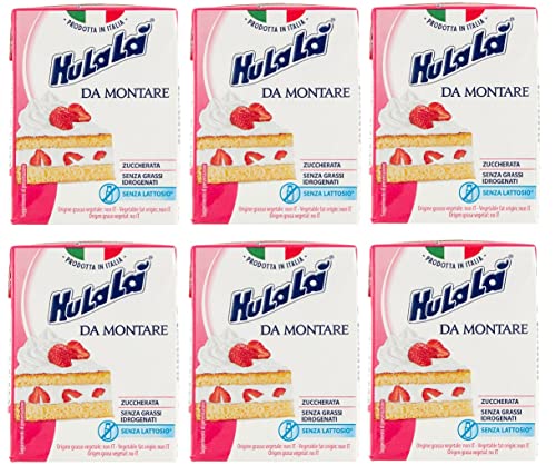 6x Hulalà Panna da montare zuccherata gesüßtes Süßwarenprodukt Sahne zu montierendes 200ml laktosefrei und frei von gehärtetem Fett Italienisches Produkt basierend auf pflanzlichen Fetten 6x Hulalà Panna da montare zuccherata gesüßtes Süßwarenprodukt Sahne zu montierendes 200ml laktosefrei und frei von gehärtetem Fett Italienisches Produkt basierend auf pflanzlichen Fetten von Hulalà