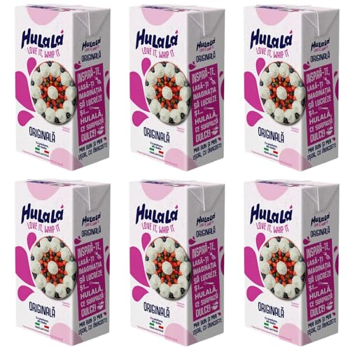 6x Hulalà Panna da montare zuccherata gesüßtes Süßwarenprodukt Sahne zu montierendes 500ml laktosefrei und frei von gehärtetem Fett Italienisches Produkt basierend auf pflanzlichen Fetten 6x Hulalà Panna da montare zuccherata gesüßtes Süßwarenprodukt Sahne zu montierendes 500ml laktosefrei und frei von gehärtetem Fett Italienisches Produkt basierend auf pflanzlichen Fetten von Hulalà