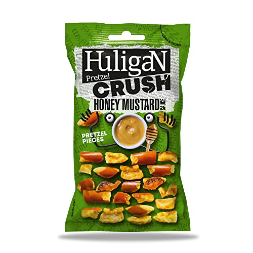 HuligaN Brezel-Crush - Fertig-Snack, aromatisiert in Honig-Senf-Sauce, 18 x 65 g von HuligaN