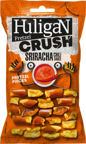 Huligan Pretzel Pieces Sriracha Chili Sauce 65g 6er Pack von Huligan