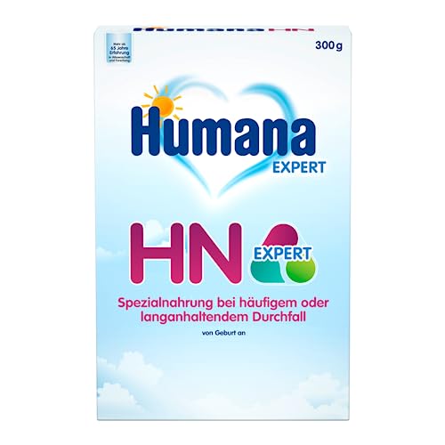 Humana HN Expert, von Geburt an, Spezialnahrung bei häufigem oder langanhaltendem Durchfall, unterstützt die Normalisierung des Stuhlbildes, mit Banane, 300 g von Humana