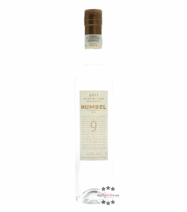 Humbel Roter Williams (43 % vol., 0,5 Liter) von Humbel Spezialitätenbrennerei