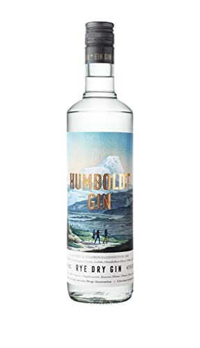 Humboldt Gin 43% vol. (1 x 0,7l) | Rye Dry Gin mit Wacholder-Note und würzigem Aroma | Premium Gin aus Berlin | Ideal für Gin Tonic, Longdrinks oder Cocktails von Humboldt Gin