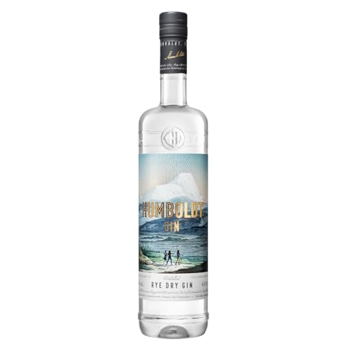 Humboldt Gin 43% vol. (1 x 0,7l) | Rye Dry Gin mit Wacholder-Note und würzigem Aroma | Premium Gin aus Berlin | Ideal für Gin Tonic, Longdrinks oder Cocktails von Humboldt