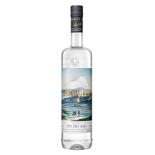 Humboldt Gin 43% vol. (1 x 0,7l) | Rye Dry Gin mit Wacholder-Note und würzigem Aroma | Premium Gin aus Berlin | Ideal für Gin Tonic, Longdrinks oder Cocktails von Humboldt Gin