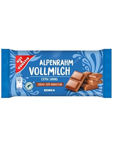 Hunde Gut & Günstig Tafel Schokolade Alpenvollmilch 100g | Kakao aus nachhaltigem Anbau | Milchschokolade, Vollmilchschokolade von Hunde