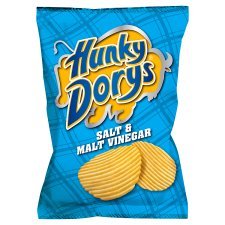 Hunky Dory s Salz- & Essig-Geschmack Crisps aus Irland, 6 x 150 g Packungen von Hunky Dory