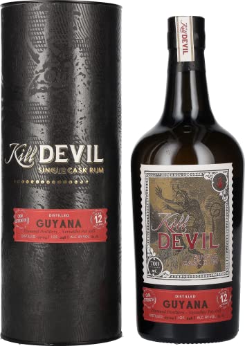 Hunter Laing Kill Devil Diamond 12 Years Old Single Cask Rum mit Geschenkverpackung (1 x 0.7 l) von Hunter Laing