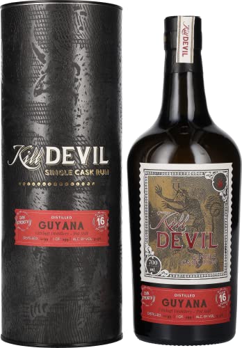 Hunter Laing Kill Devil Uitvlugt 16 Years Old Single Cask Rum mit Geschenkverpackung (1 x 0.7 l) von Hunter Laing