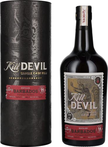 Kill Devil Barbados 14 Years Old Single Cask Rum 63,1% Vol. 0,7l in Geschenkbox von Hunter Laing