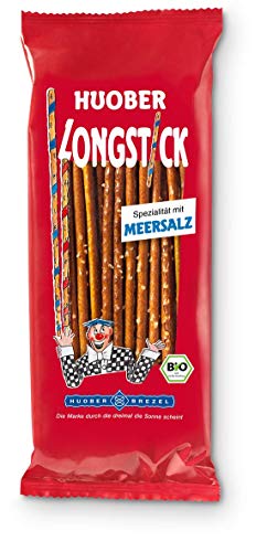 HUOBER Bio Longstick mit Meersalz, Laugengebäck, 125 g von Huober