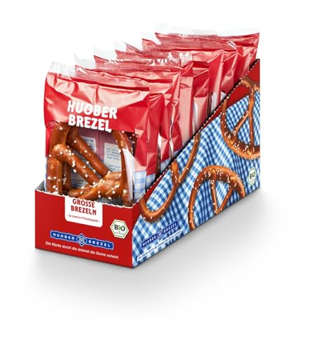 HUOBER Große Brezel, Brezelpack mit 10 Packungen à 2 Stück, 400g HUOBER Große Brezel, Brezelpack mit 10 Packungen à 2 Stück, 400g von Huober