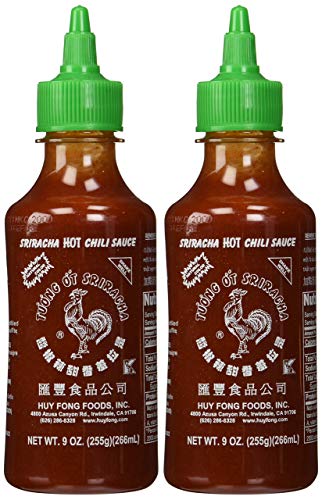 Huy Fong, Sriracha Hot Chili Sauce, 9 Ounce Bottle (2 Pack) von Huy Fong