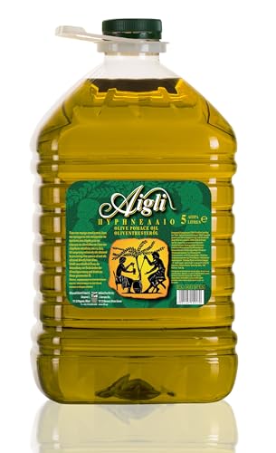 Aigli Olivenöl - 3x 5Liter Kanister - Oliventresteröl Olio di Sansa griechisches Oliven-Bratöl, bestens geeignet zum Braten, Grillen, Backen und Kochen, hoch erhitzbares Öl (3) von Hymor