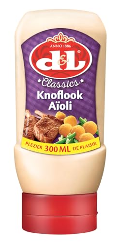D&L Aioli Sauce Sauce - 12x 300ml - französisch für Knoblauch-Mayonnaise, Allioli Knoblauch-Creme von Devos & Lemmens, zu Burger & Pommes, als Dip, zu Fisch- und Fleischgerichten von Hymor