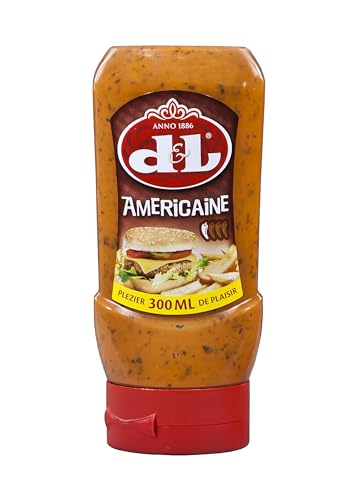 Hymor D&L Americaine Sauce - 12x 300ml - belgische Grill-Sauce aus Tomaten, würzig und leicht scharfe Sauce von Devos & Lemmens, zu Burger & Pommes, als Fleisch- und Fisch-Sauce, Chicken Wings von Hymor