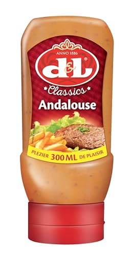 Hymor D&L Andalouse Sauce Classics - 24x 300ml - belgische Grill-Sauce aus Tomaten und Senf, leicht pikante Würz-Sauce von Devos & Lemmens, zu Burger & Pommes, gegrilltem Fleisch, Wraps und Käse Hymor D&L Andalouse Sauce Classics - 24x 300ml - belgische Grill-Sauce aus Tomaten und Senf, leicht pikante Würz-Sauce von Devos & Lemmens, zu Burger & Pommes, gegrilltem Fleisch, Wraps und Käse von Hymor